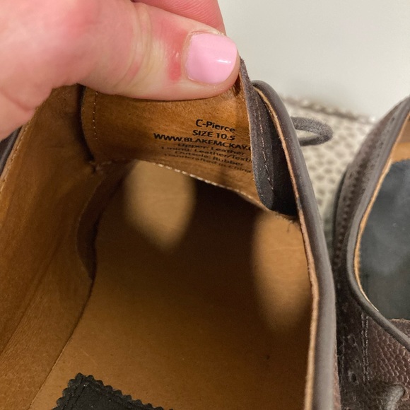 Blake McKay Pierce Wingtip Oxford Dress Shoes - Picture 8 of 8